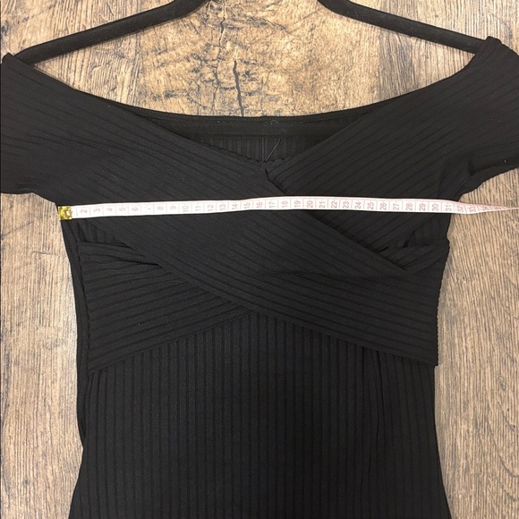 Zara Black Ribbed Bodysuit - Picture 6 of 9